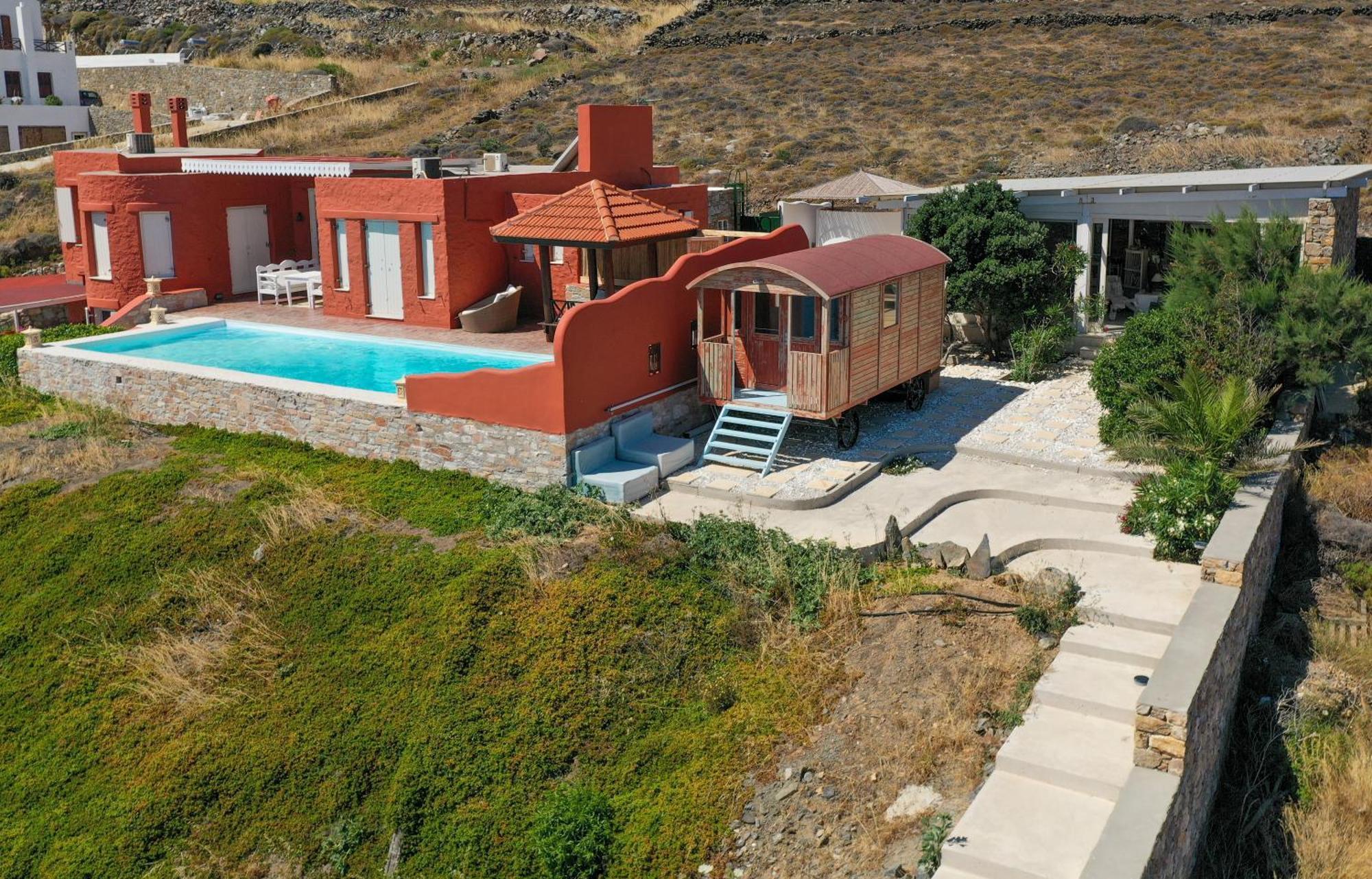 Villa Zen Dans Le Bleu Ermoupoli Ngoại thất bức ảnh